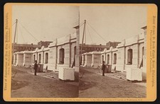 Philadelphia PA 1871 New City Building Construction Sub-Basement Stereo View picture