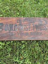 Gold Dust Twins Wooden Advertising Sign Rare Original Vintage picture