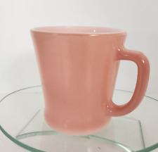 VTG Fire King Pink D Handle Coffee Mug Oven Ware MCM Fireking Milk Glass picture