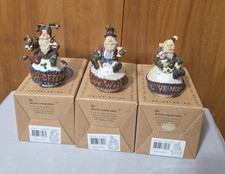 Boyd's Bears&Friend 3 Ornaments Carvers Choice Love Much Laugh Often Live Well picture