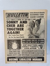1974 Oct National Bulletin Newspaper, Sonny & Cher, Cicely Tyson, Polanski (VRN4 picture