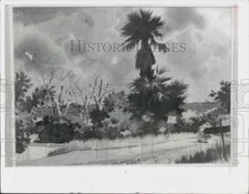 1970 Press Photo Emerton Heitland painting featured at the Museum of Fine Arts picture