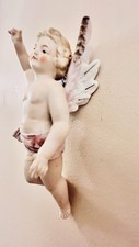 Vintage bisque cherub angel Wall Hanging. Arnart Japan . # 6847 picture