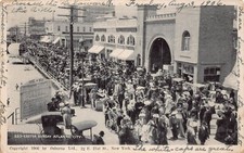 Easter Sunday Atlantic City  Downtown Pier 1906 Edwardian Dress Vtg Postcard S5 picture