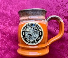 Death Wish Coffee Headless Horseman Halloween Mug Deneen Pottery Tankard Rare picture