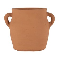Foreside Home & Garden Natural Handthrown Terracotta Vase with Handles picture