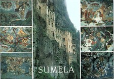 intage Postcard Sumela Monastery Trabzon Turkey Multiple Views 6.75x4.5 In picture