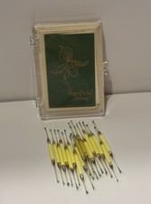 Vintage Patricia Murphy Greenhouse Perfume Green Orchid Glass Nibs Vials (18) picture