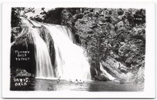 Turner Falls Davis OK RPPC Vintage Real Photo Postcard Cave Swimmers 72 Feet picture