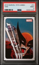2010 MARVEL 70TH ANNIVERSARY - #51 - 1988 - PSA 9 Wolverine picture