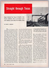 1950 Article - Texas & Pacific Railroad History Locomotive Roster Steam Diesel picture