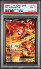 Charizard EX XY121 Red & Blue Collection Black Star Promos Pokemon PSA 8 NewCert picture