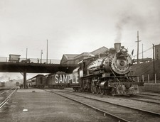 1910 CHICAGO, BURLINGTON & QUINCY Railroad Locomotive 8.5x11 Photo (235-C ) picture