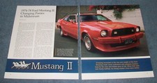 1974-78 Ford Mustang II History Info Article 
