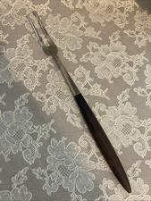 Vintage OYO Norway Stainless Meat Fork Wood Handle 12.5” Nice picture