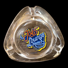 Vintage 1992 Joe Camel Joe's Lounge Glass Ashtray RJRTC Triangle 3.4