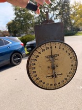 Hanson Vintage Hanging Dairy Scale Model 60 Metal Chicago USA picture
