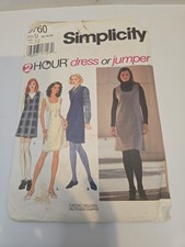 Vintage 1995 Simplicity Pattern 9760 Ladies Jumper, Size 16-20, Cut picture