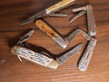 old pocket knife collection lot of 5 picture