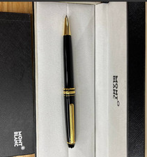 New M.B Meisterstuck Classique 164R Black Gold Ballpoint Pen Elegant Gift - SALE picture