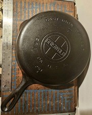 Vintage GRISWOLD Cast Iron Skillet Frying Pan # 7 Large Block Logo picture