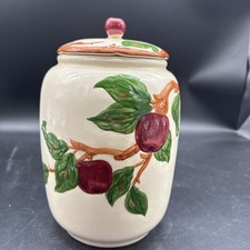 Franciscan Apple Cookie Jar Lid Canister 10 