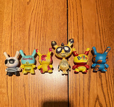 Kidrobot Dunny Designer Vinyl Figure Lot of 6 Andy Warhol multicolor picture
