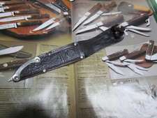 Knife sheath for deer coat of arms (LINDER) Solingen knives. Knife Blade Length 12cm. picture