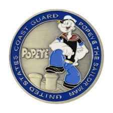 COAST GUARD POPEYE CHALLENGE COIN picture