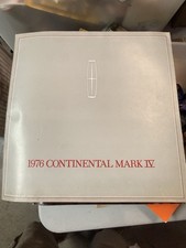 Original 1976 Lincoln Continental Mark IV Sales Brochure 76 picture