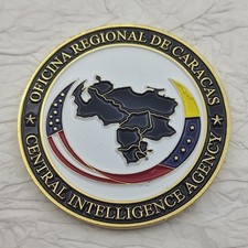 CIA Central Intelligence Agency Caracas Venezuela Regional Office Challenge Coin picture