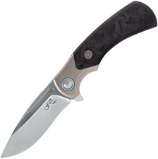 Fox 40th Anniversary Framelock A/O Carbon Fiber Folding M390 Pocket Knife F2017 picture