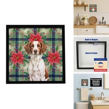 Caroline's Treasures Brittany Dogs Framed Metal Wall Art 8x8 picture