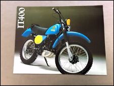1978 Yamaha IT400 Motorcycle Dirt Bike Vintage Sales Brochure Folder picture
