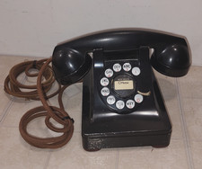 1930's Western Electric Zinc Model 302 Rotary Telephone Tested & Working (Video) picture
