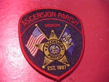 ASCENSION PARISH LOUISIANA POLICE PATCH SHOULDER SIZE UNUSED  picture