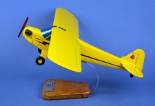 Piper J-3 Cub Desk Top Display Private Trainer Plane Wood Model 1/20 AV Airplane picture