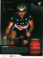 BSN N.O.-XPLODE 2008 Print Ad Art Antony Galvan USA Cycling GNC Vitamin Shoppe picture