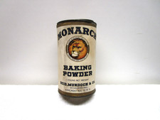 ANTIQUE MONARCH BAKING POWDER COUNTRY STORE TIN SCARCE  picture
