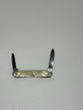 Vintage Camillus New York USA Tuxedo Pocket Folding Knife #49 Cracked Ice Handle picture