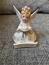 Vintage Japan Happy Birthday Angel Girl Cake Read Description picture