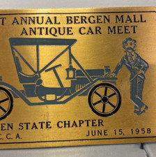 1958 Antique Automobile Club Car Show AACA Hershey Region Pennsylvania Plaque picture
