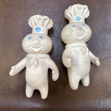 Rubber Pillsbury Doughboy Lot Of 2 Circa 1971 vinyl vintage picture