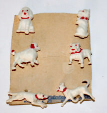 Plastic miniature Dog vintage sewing buttons set of 6 picture