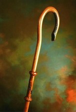 Wood CROZIER Polish Staff Crosier Bishop Quality Craftsmanship, 72