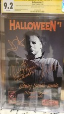HALLOWEEN #1 CGC 9.2 SIGNED 5X Chaos Comics photo SHATNER CARPENTER CASTLE etc picture