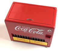 1993 Coca-Cola Vending Machine Musical Coin Bank Coke Bottles Parts Repair picture