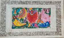 Aztec Wall Art-Gouache and Tempera Design Encased in Papel Amate-24
