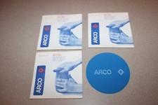 3 Vintage Sinclair Arco Gasoline Jar Bottle Lid Opener Gripper Rubber Advertise picture