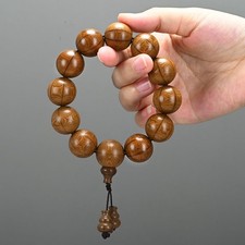 20mm 12 Beads Liu Dao Wood Buddhist Bracelet Natural Dragon Wood With Gourd picture
